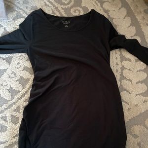 Like new mid calf black maternity dress